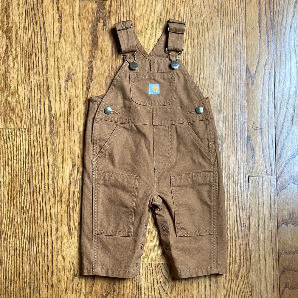 Carhartt Tan baby overalls 3m